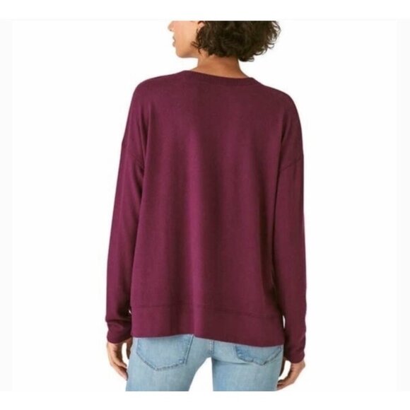 Lucky Brand Purple Crew Neck Pullover Sweater - Picture 11 of 14